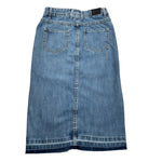 Marc Ellis Gonna In Denim Tinta Unita con Spacco per Bambina JMJSK16843 BLU MARC ELLIS 