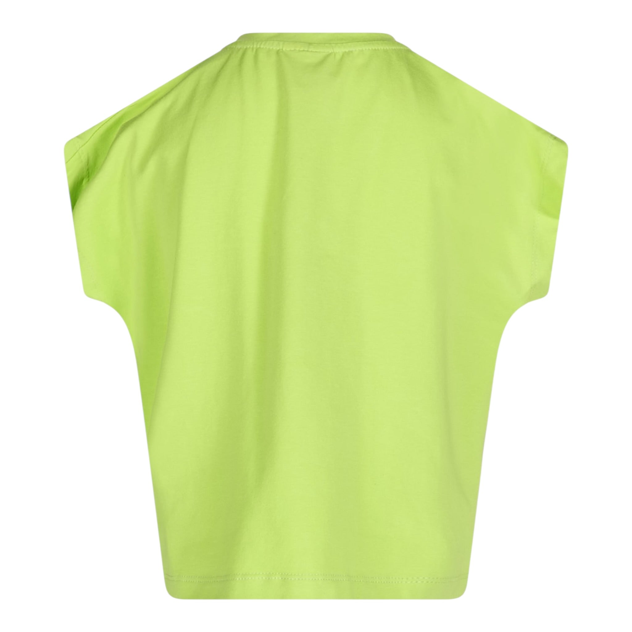 Marc Ellis T-Shirt Girocollo Tinta Unita con Brillantini per Bambina JMJTS16519 VERDE MARC ELLIS 