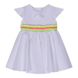 Marc Ellis Abito tinta unita con Paillettes Bianco per Neonata JMNDR01543 BIANCO MARC ELLIS 