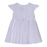 Marc Ellis Abito tinta unita con Paillettes Bianco per Neonata JMNDR01543 BIANCO MARC ELLIS 