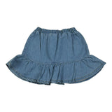 Marc Ellis Gonna In Denim Tinta Unita con Logo per Neonata JMNSK16792 AZZURRO MARC ELLIS 