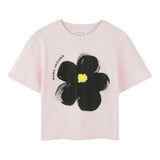 Marc Jacobs T-Shirt Girocollo Tinta Unita con Stampa per Neonata W60542N ROSA MARC JACOBS 