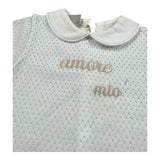 Marlu' Pagliaccetto Mezza Manica Tinta Unita per Neonato EB5415 BIANCO MARLU' 