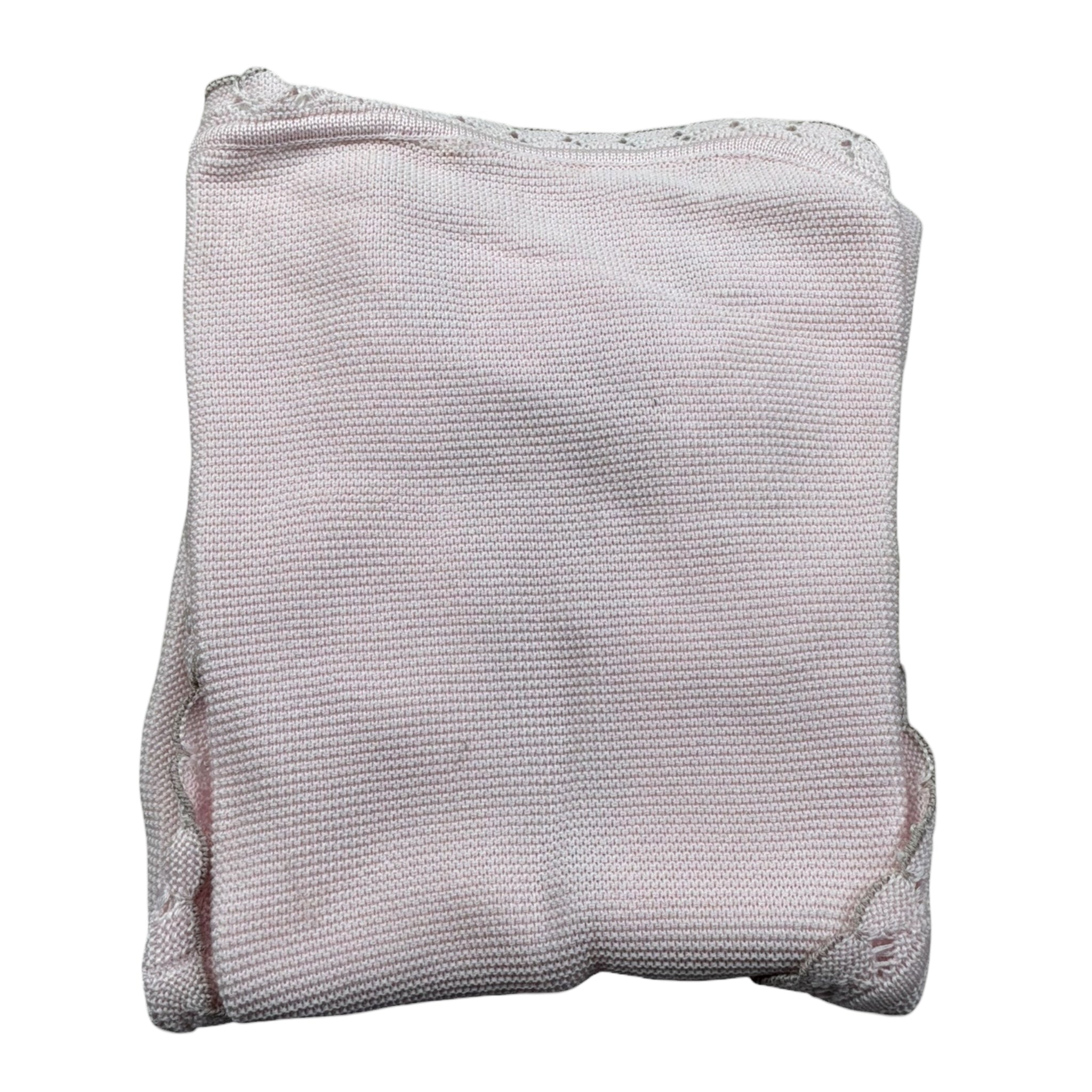 Marlu' Coperta Tinta Unita con Fiocco per Neonata ELCUORE ROSA MARLU' 