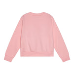 Max Mara Felpa Chiusa Girocollo Tinta Unita con Logo per Bambina MX0037 ROSA MAX MARA 