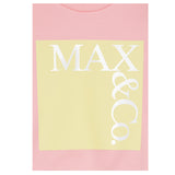 Max Mara Felpa Chiusa Girocollo Tinta Unita con Logo per Bambina MX0037 ROSA MAX MARA 