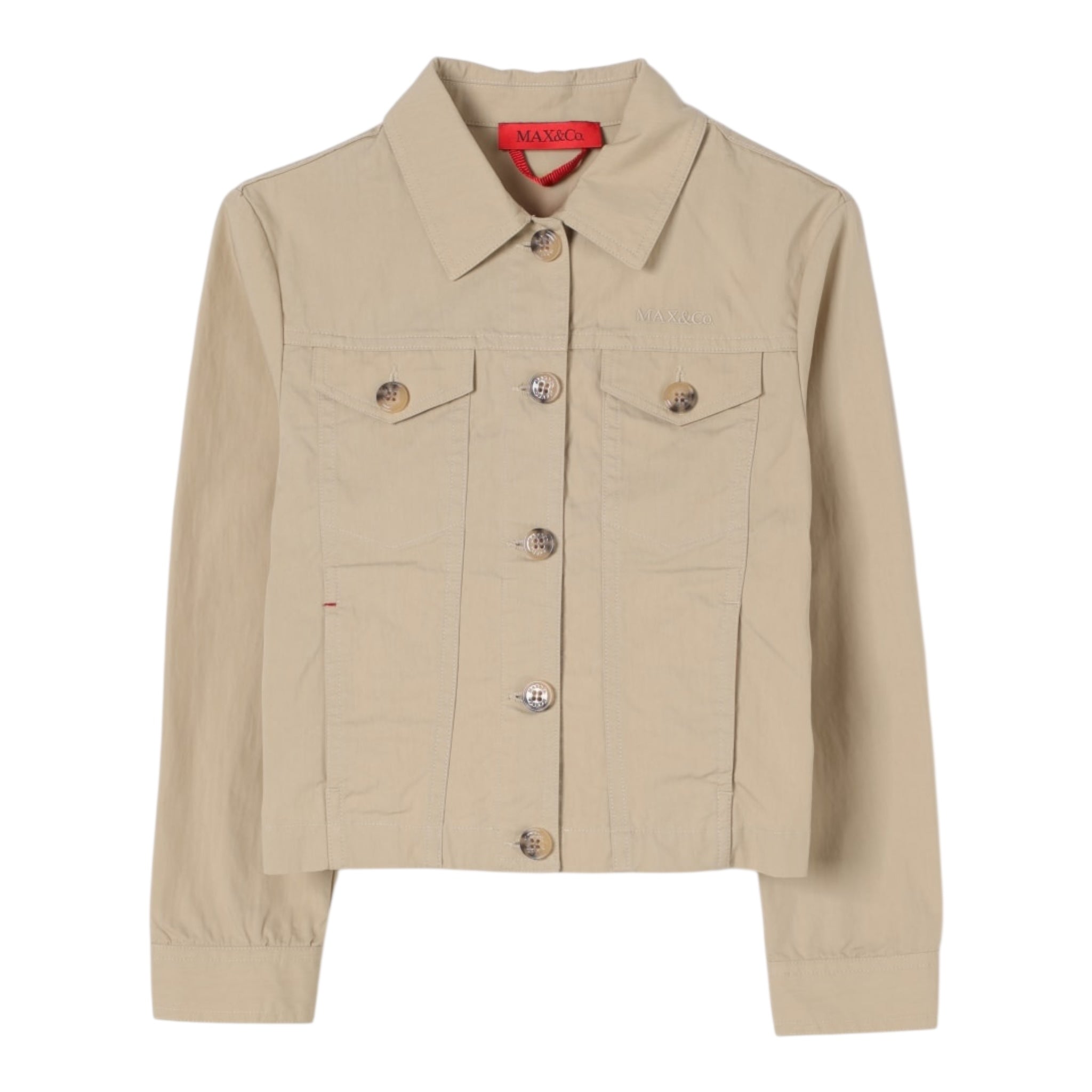 Max&Co. Giubbino Tinta Unita con Bottoni per Bambino MX0130 BEIGE MAX&Co. 