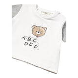 Mayoral T-Shirt Girocollo Tinta Unita con Stampa In Contrasto per Neonato 1037 BIANCO MAYORAL 