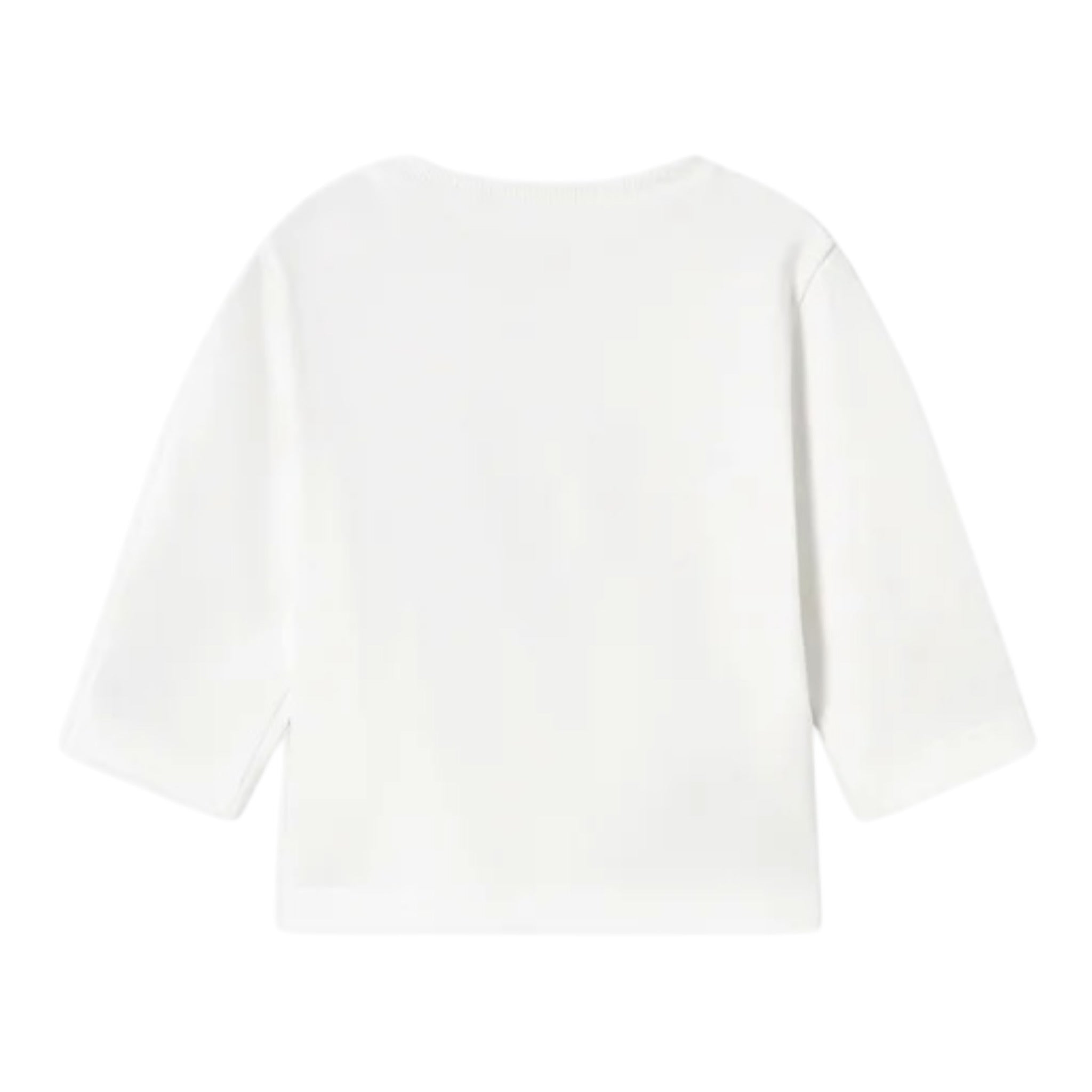 Mayoral Shirt Girocollo Tinta Unita con Stampa per Neonato 1038 BIANCO MAYORAL 