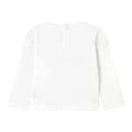 Mayoral Shirt Girocollo Tinta Unita con Stampa per Neonata 1050 BIANCO MAYORAL 