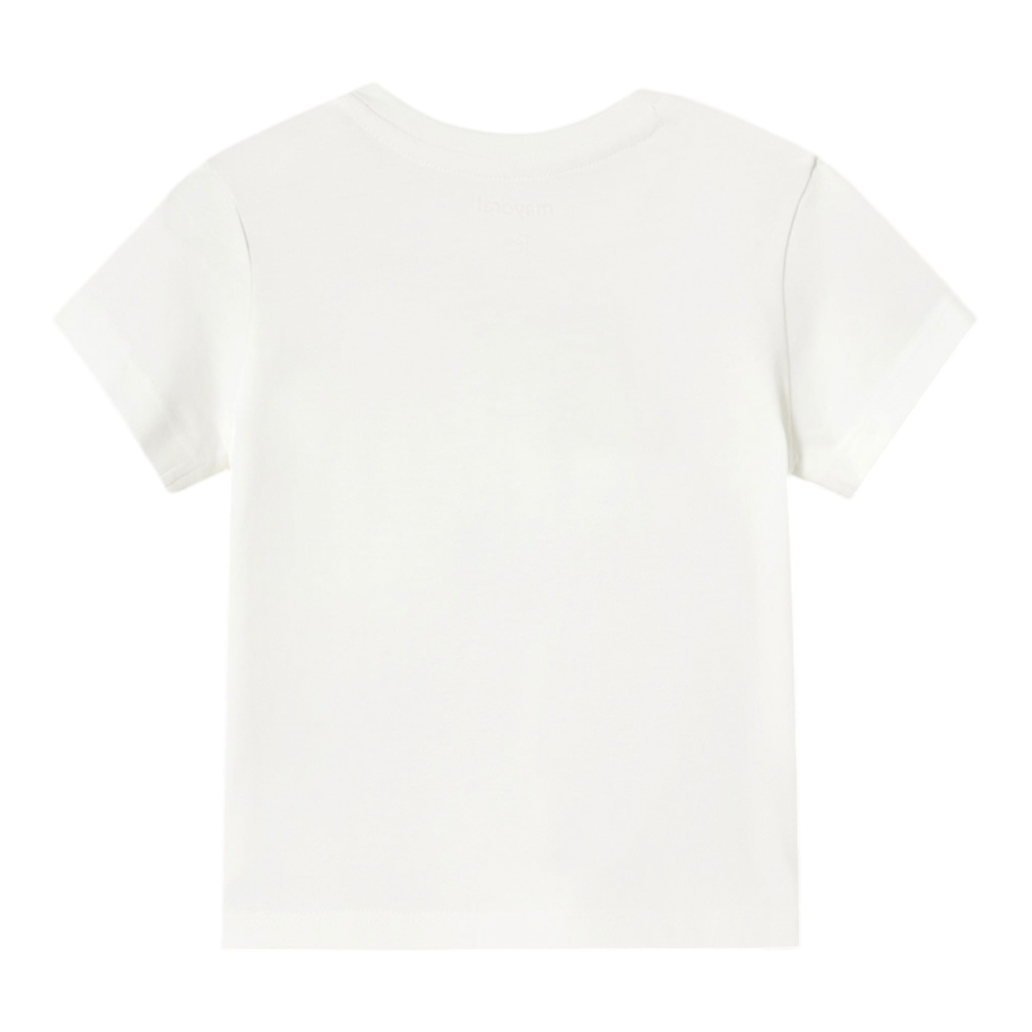 Mayoral T-Shirt Girocollo Tinta Unita con Stampe per Neonato 1057 BIANCO MAYORAL 