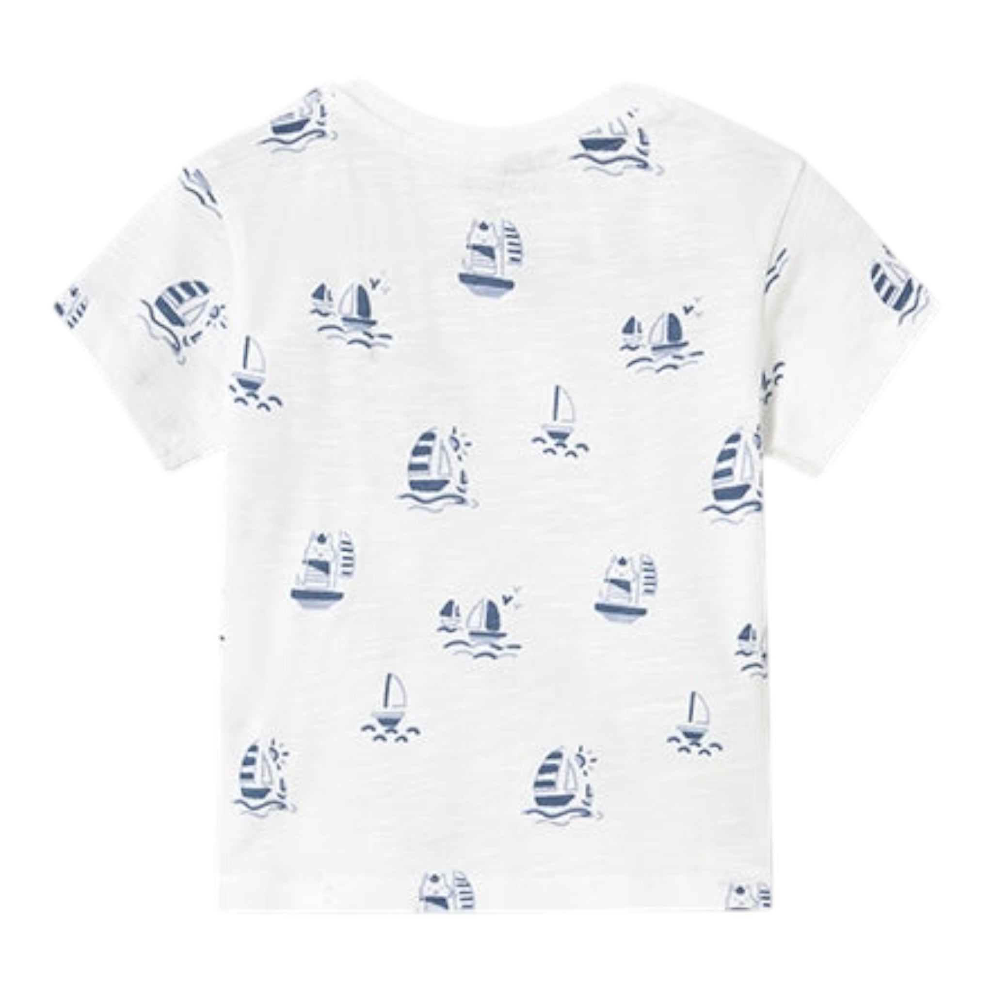 Mayoral T-Shirt Tinta Unita con Stampa per Bambino 10588 BIANCO MAYORAL 