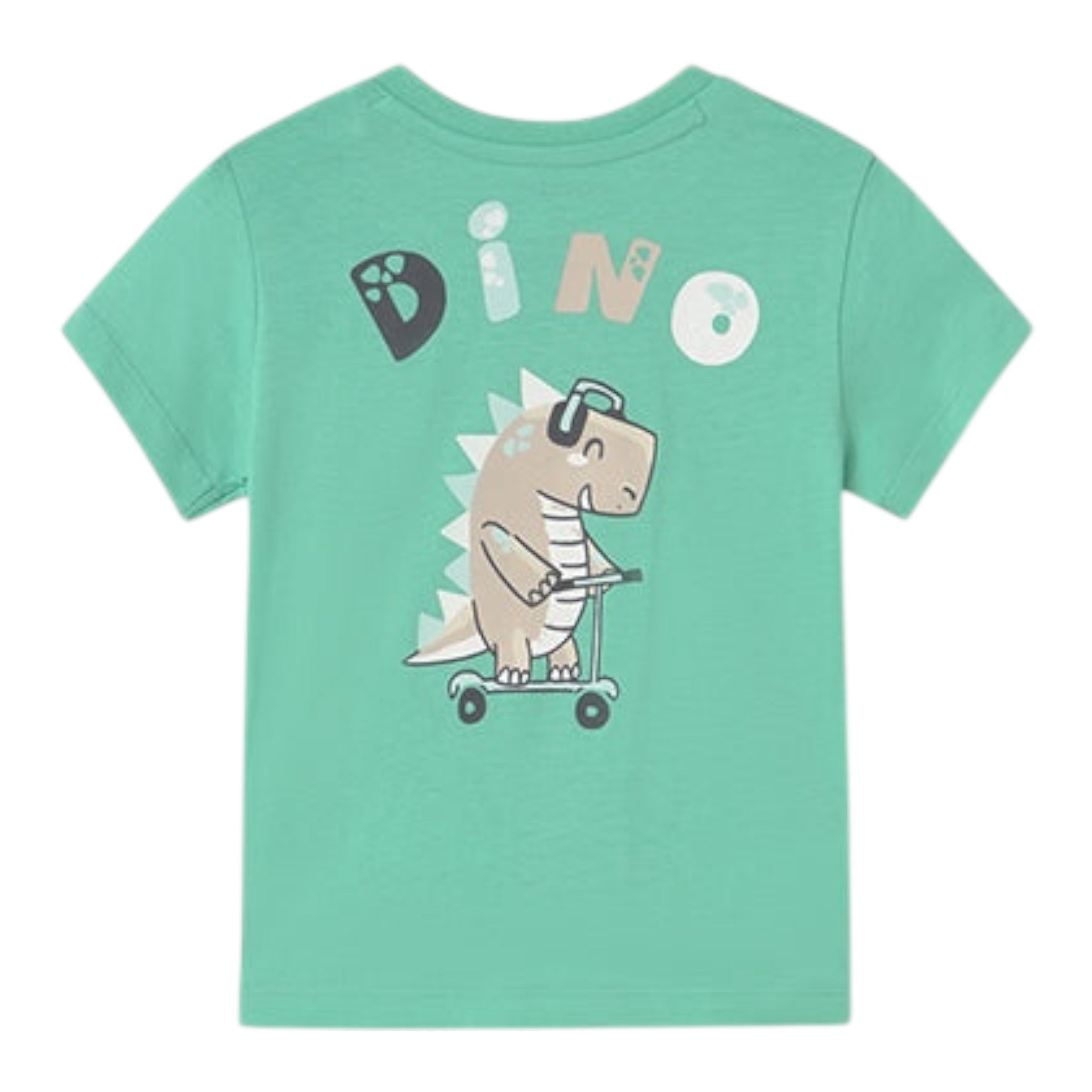 Mayoral T-Shirt Girocllo Tinta Unita con Stampa per Neonato 10622 VERDE MAYORAL 