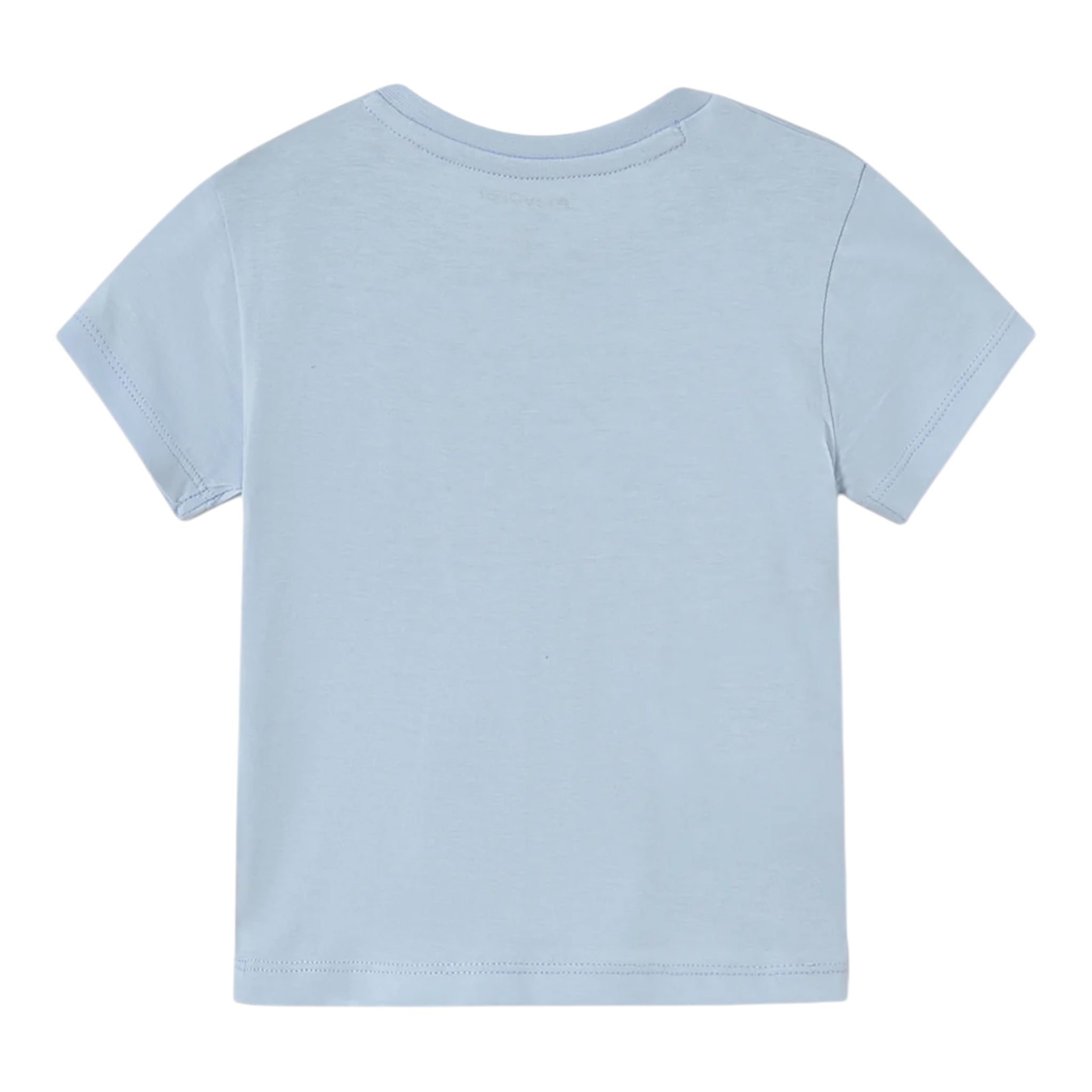 Mayoral T-Shirt Girocollo Tinta Unita con Stampa per Neonato 1065X AZZURRO MAYORAL 