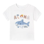 Mayoral T-Shirt Girocollo Tinta Unita con Stampa per Neonato 1066 BIANCO MAYORAL 