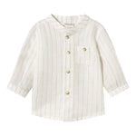 Mayoral Camicia tinta unita con Fantasia A Righe Panna per Neonato 11033X PANNA MAYORAL 