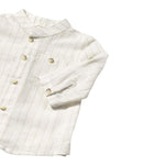 Mayoral Camicia tinta unita con Fantasia A Righe Panna per Neonato 11033X PANNA MAYORAL 