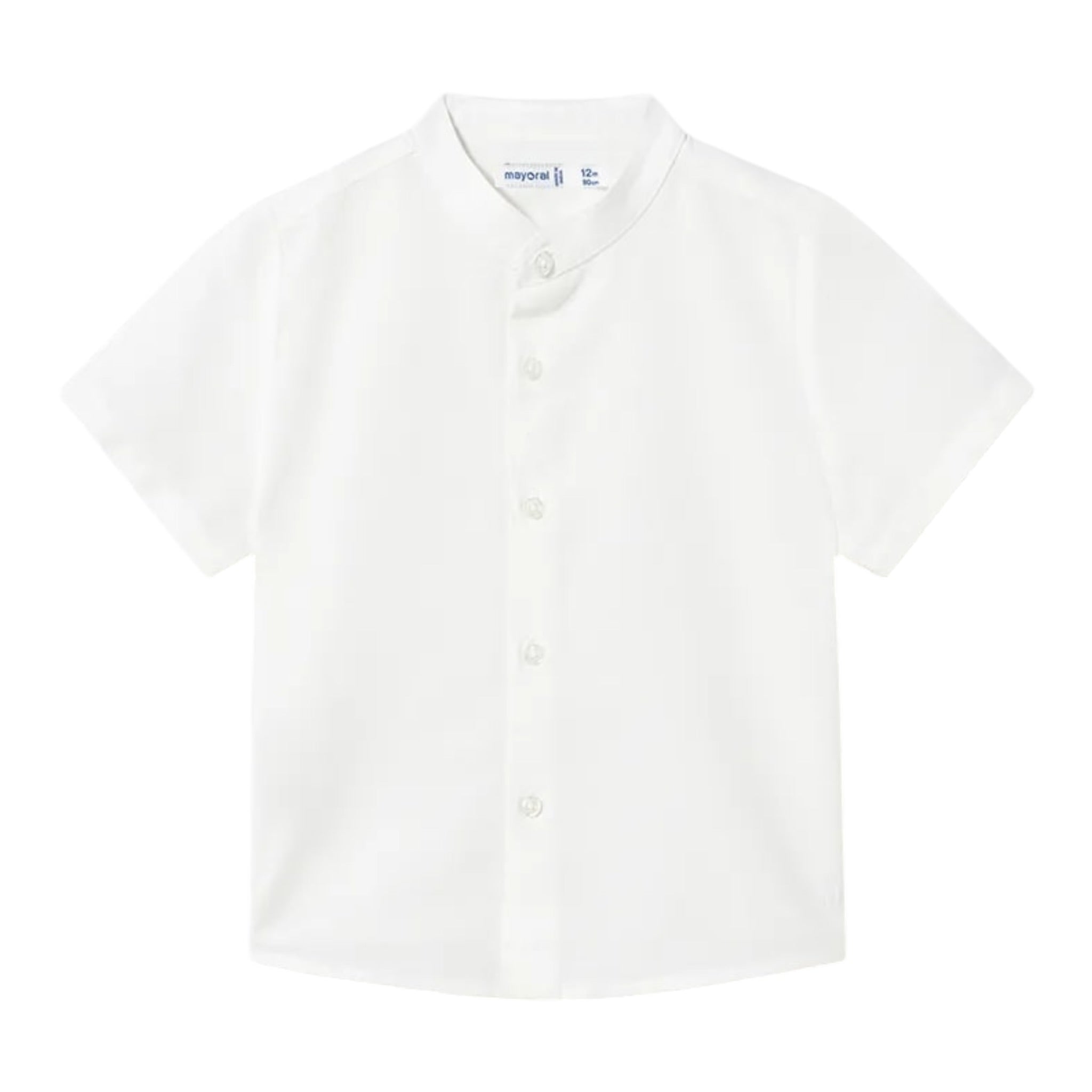 Mayoral Camicia Tinta Unita Mezza Manica per Neonato 1110 BIANCO MAYORAL 