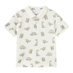 Mayoral Camicia Mezza Manica Fantasia A Righe per Neonato 1112X BIANCO MAYORAL 