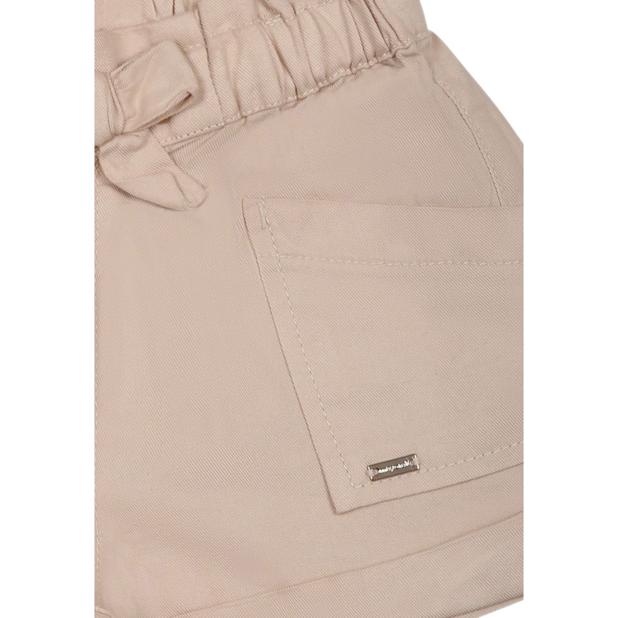 Mayoral Short In Denim Tinta Unita per Neonata 1227 BEIGE MAYORAL 