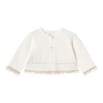 Mayoral Completo 3 Pezzi Cardigan-Coulotte con Fantasia A Righe-T-Shirt per Neonata 1254 BIANCO MAYORAL 