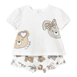 Mayoral Completo 2 Pezzi T-Shirt-Culotte per Neonata 1256X BIANCO MAYORAL 