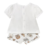 Mayoral Completo 2 Pezzi T-Shirt-Culotte per Neonata 1256X BIANCO MAYORAL 