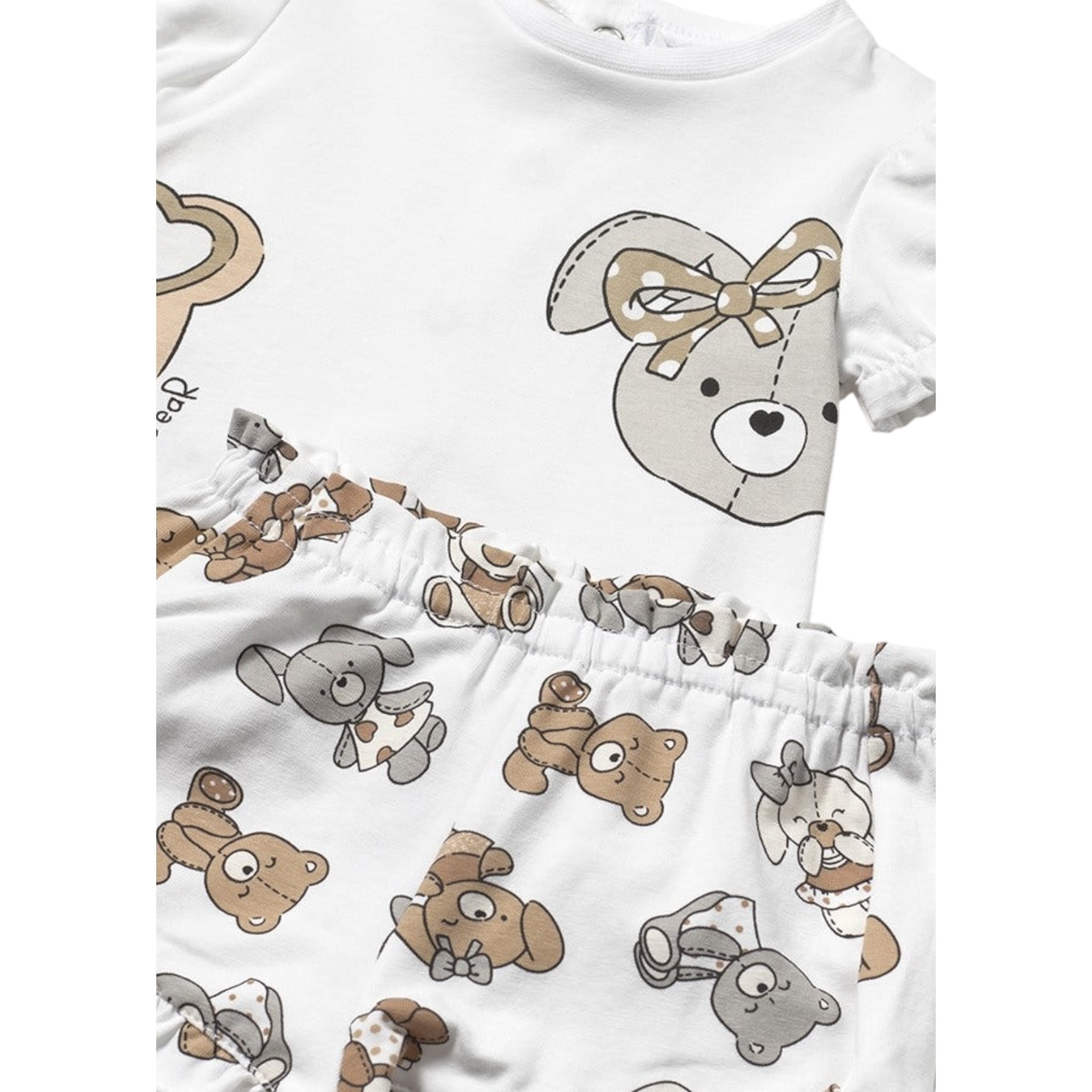 Mayoral Completo 2 Pezzi T-Shirt-Culotte per Neonata 1256X BIANCO MAYORAL 