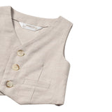 Mayoral Gilet Tinta Unita per Neonato 1394XX BEIGE MAYORAL 