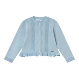 Mayoral Cardigan Tinta Unita Traforato per Neonata 1398 AZZURRO MAYORAL 