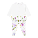 Mayoral Completo 2 Pezzi Shirt-Ghettina con Fantasia per Neonata 1530 BIANCO MAYORAL 