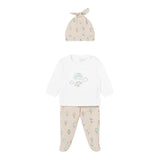 Mayoral Completo 3 Pezzi Ghettina-Shirt-Cappello per Neonato 1532 BEIGE MAYORAL 