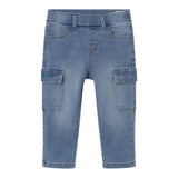 Mayoral Jeans Tinta Unita con Tasconi per Neonato 1578 AZZURRO MAYORAL 