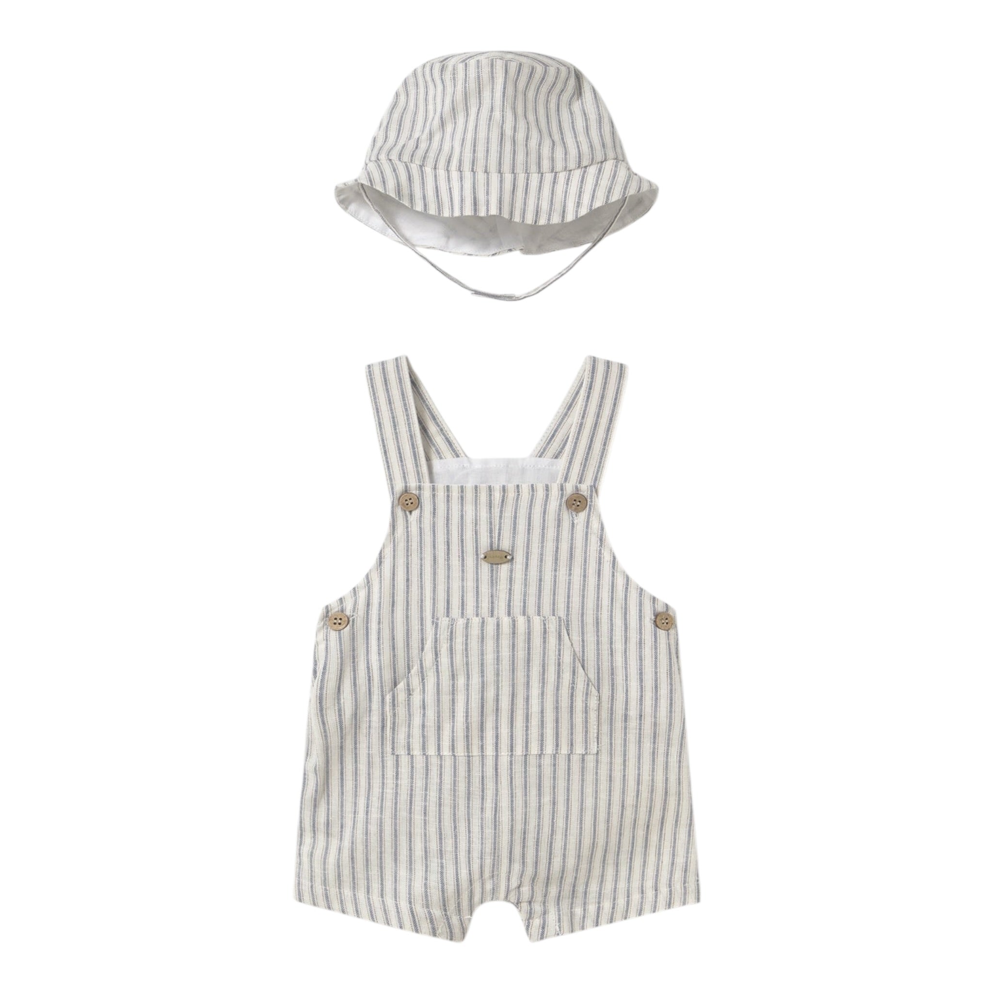 Mayoral Completo 2 Pezzi Salopette-Cappello per Neonato 1601X BIANCO MAYORAL 