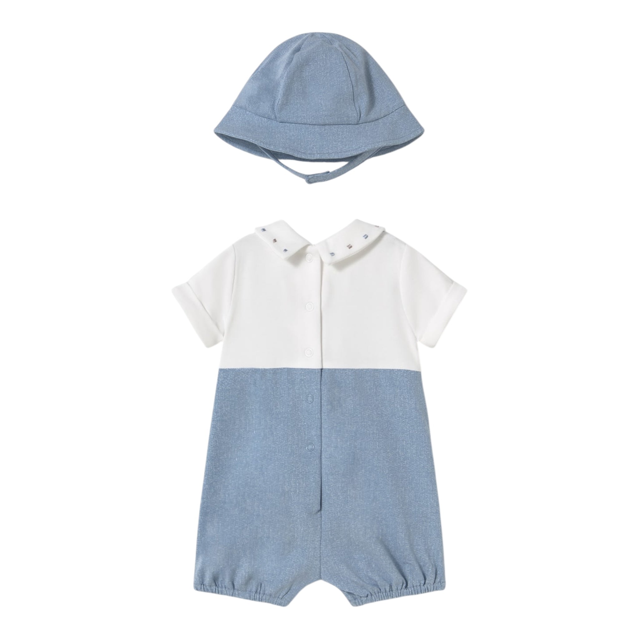 Mayoral Completo 2 Pezzi Pagliaccetto-Cappello per Neonato 1605 BLU MAYORAL 