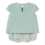 Mayoral Completo 4 Pezzi 2 T-Shirt-2 Culotte per Neonata 166326 VERDE MAYORAL 