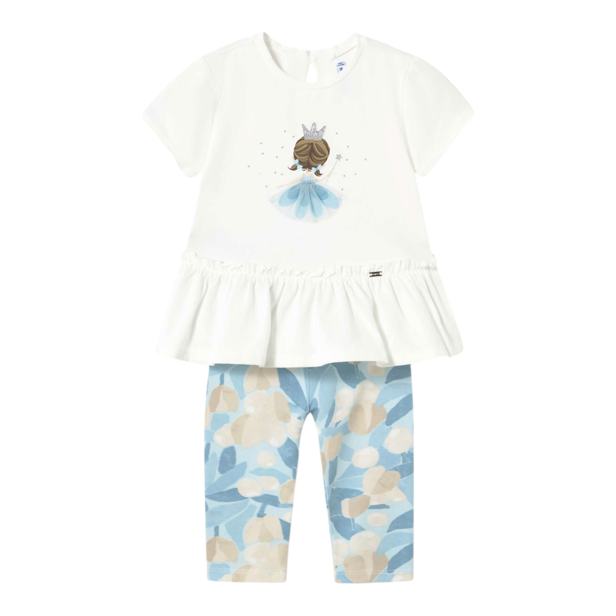 Mayoral Completo 2 Pezzi T-Shirt-Leggins per Neonata 173528 BIANCO MAYORAL 