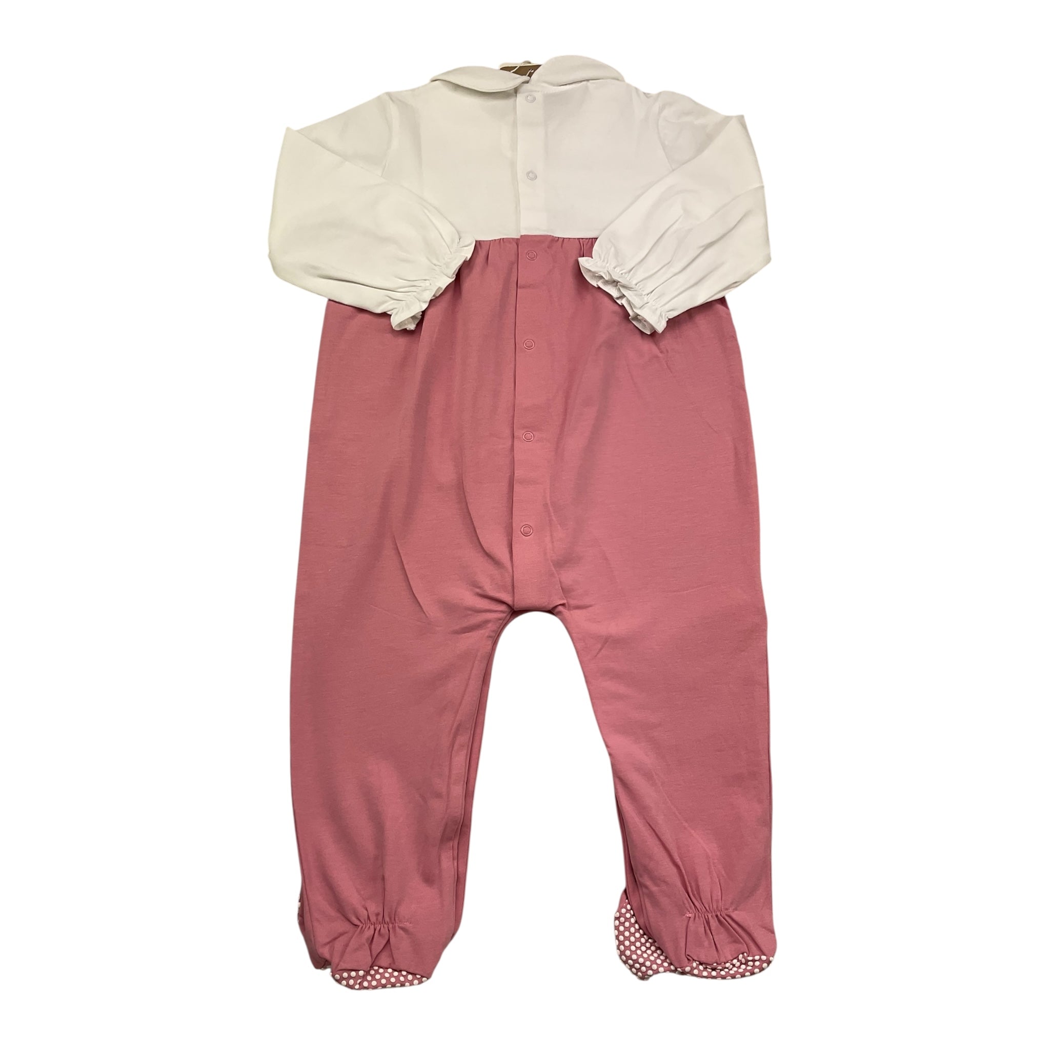 Mayoral Tutina Manica Lunga Bicolore per Neonata 1751 BIANCO/ROSA MAYORAL 