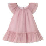 Mayoral Abito Giromanica Tinta Unita con Tulle per Neonata 1850 ROSA MAYORAL 