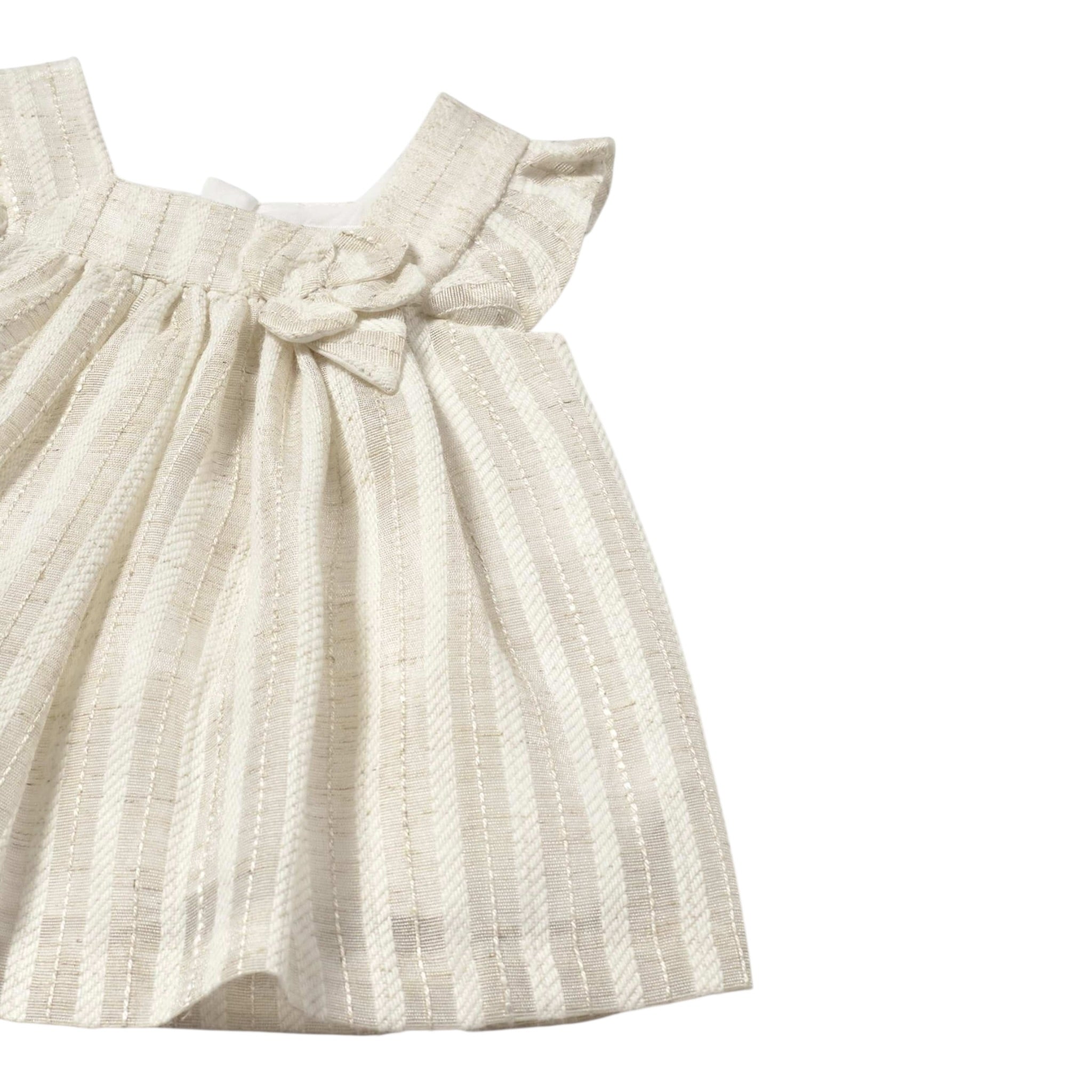 Mayoral Set 2 Pezzi Abito-Coulotte Bicolore per Neonata 1858 BIANCO/BEIGE MAYORAL 