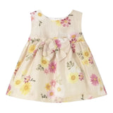 Mayoral Abito Giromanica Tinta Unita con Stampa Fiori per Neonata 1863 BEIGE MAYORAL 