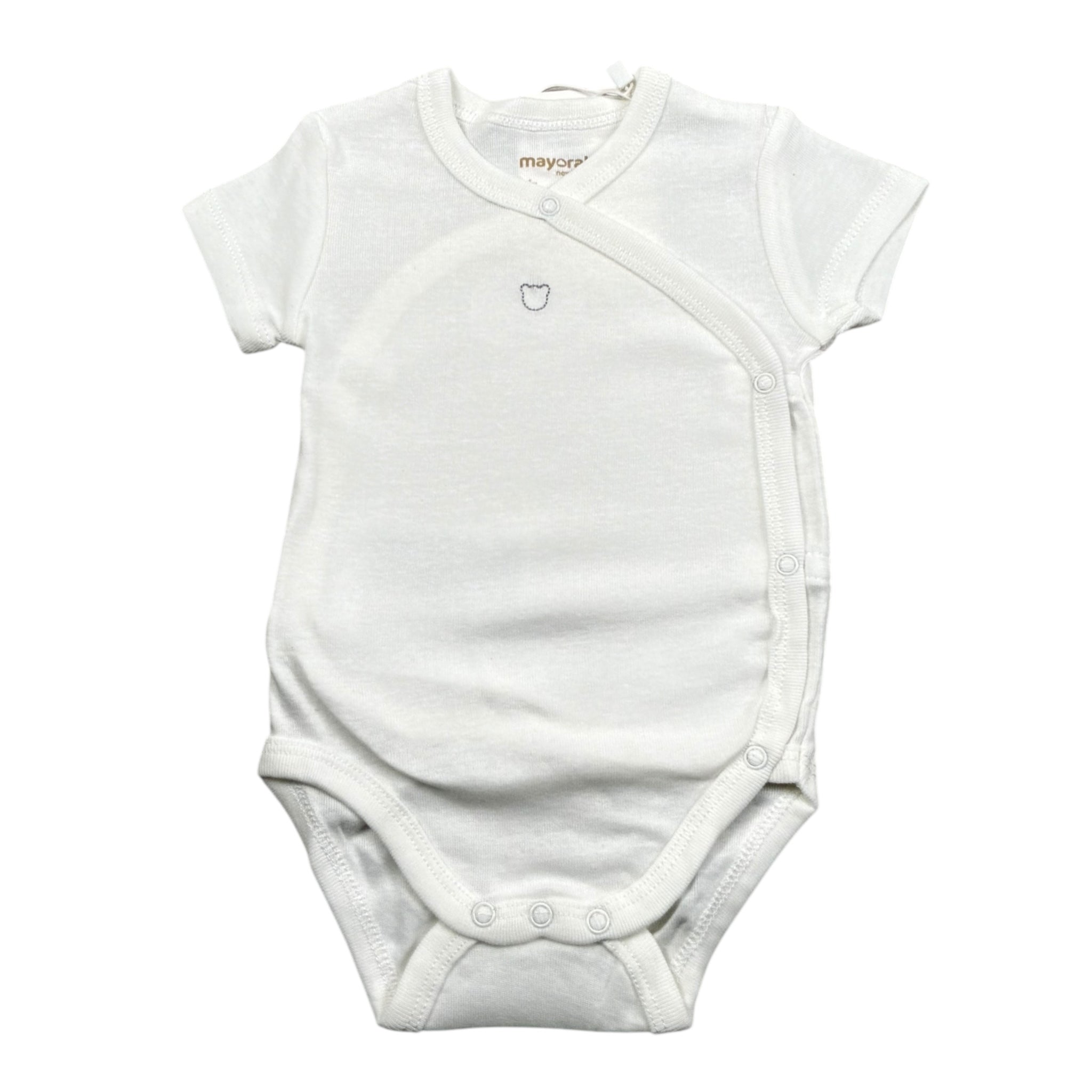 Mayoral Body Mezza Manica Tinta Unita per Neonato 2707MM BIANCO MAYORAL 
