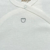 Mayoral Body Mezza Manica Tinta Unita per Neonato 2707MM BIANCO MAYORAL 