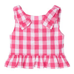 Mayoral Camicia Giromanica Fantasia A Quadri per Neonata 3023 BIANCO/FUXIA MAYORAL 