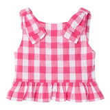 Mayoral Camicia Giromanica Fantasia A Quadri per Neonata 3023 BIANCO/FUXIA MAYORAL 