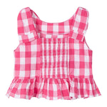 Mayoral Camicia Giromanica Fantasia A Quadri per Neonata 3023 BIANCO/FUXIA MAYORAL 