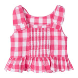 Mayoral Camicia Giromanica Fantasia A Quadri per Neonata 3023 BIANCO/FUXIA MAYORAL 