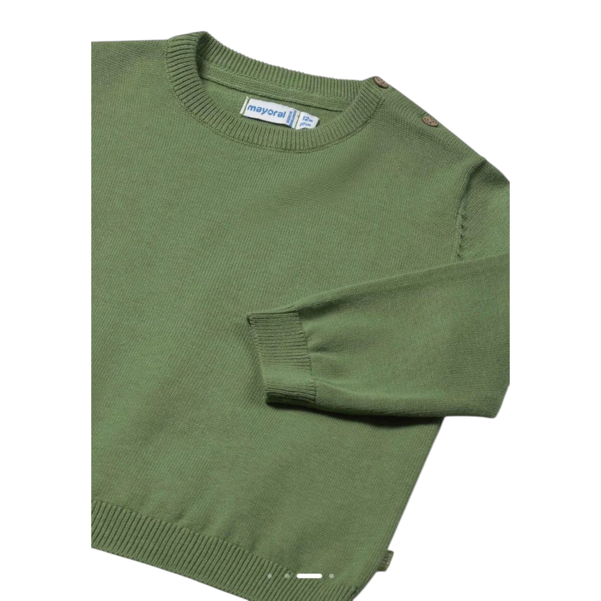 Mayoral Maglia Girocollo Tinta Unita per Neonato 303 VERDE MAYORAL 