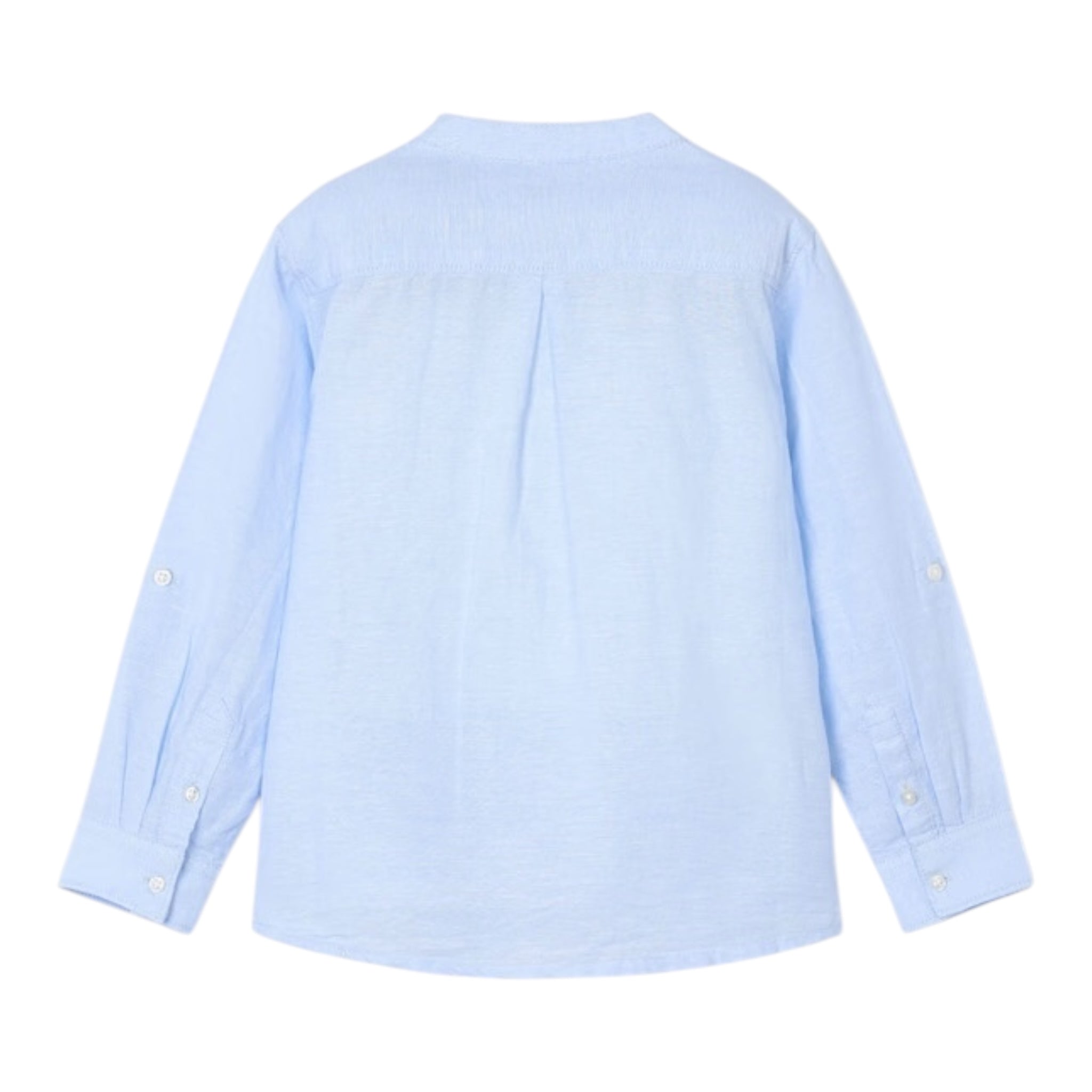 Mayoral Camicia con Colletto Coreano Tinta Unita per Bambino 3119 AZZURRO MAYORAL 