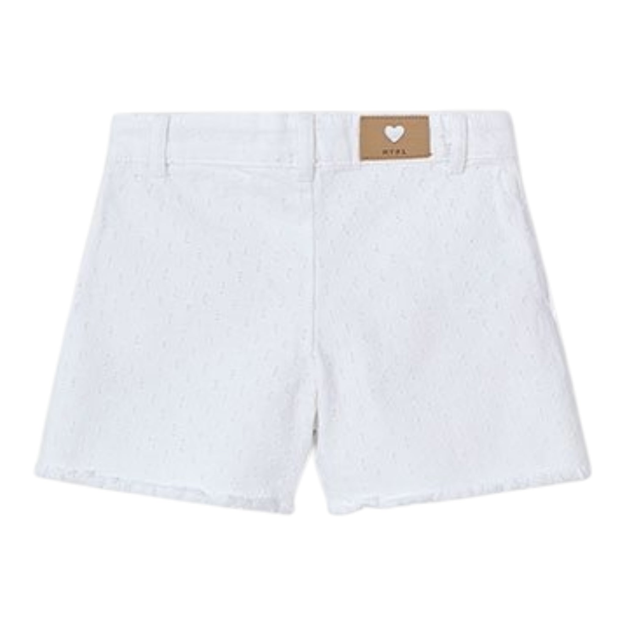 Mayoral Short Tinta Unita con Applicazioni per Bambina 3205 BIANCO MAYORAL 